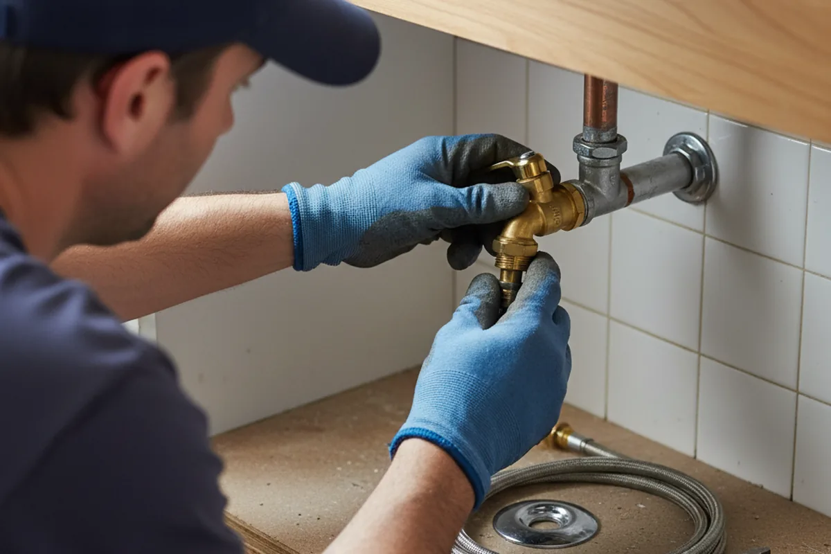 Shutoff valve and fitting work during Emergency Plumbing in Magnolia